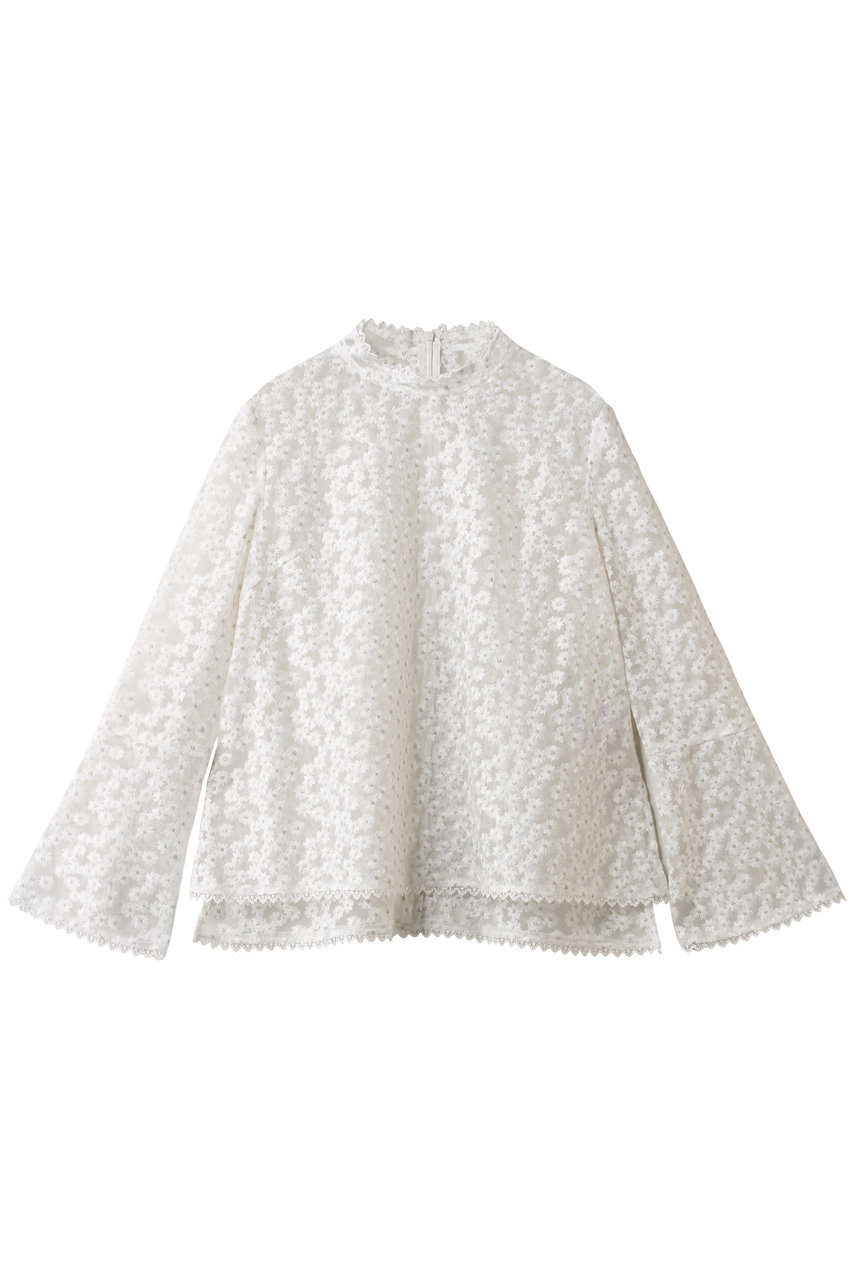 ランバン オン ブルー/LANVIN en Bleuのフラワーチュールブラウス(オフ/3616604)