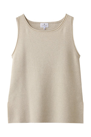 ランバン オン ブルー/LANVIN en Bleuのラメノースリーブニット(110300/110301)