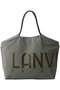 ロゴドロストトートバッグ ランバン オン ブルー/LANVIN en Bleu グレー