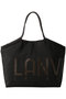 ロゴドロストトートバッグ ランバン オン ブルー/LANVIN en Bleu ブラック