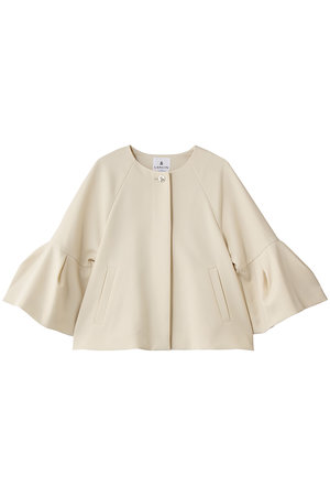 ランバン オン ブルー/LANVIN en Bleuのダブルクロスタックスリーブジャケット(110800/110801)