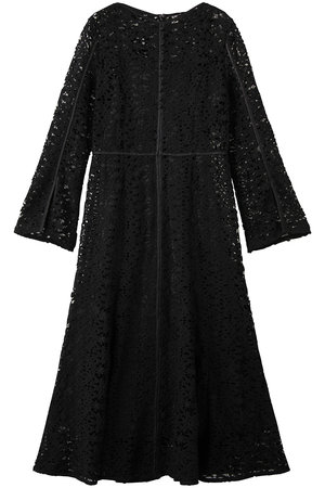 ランバン オン ブルー/LANVIN en Bleuのケミカルレースパイピングワンピース(110500/110503)