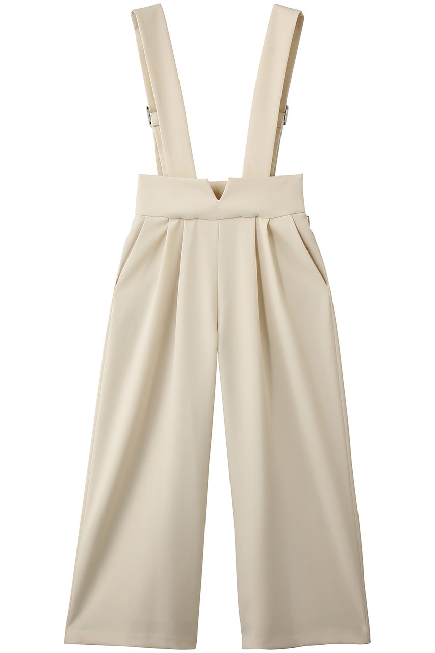 ランバン オン ブルー/LANVIN en Bleuのダブルクロスサスペンダーワイドパンツ(オフ/3626405)