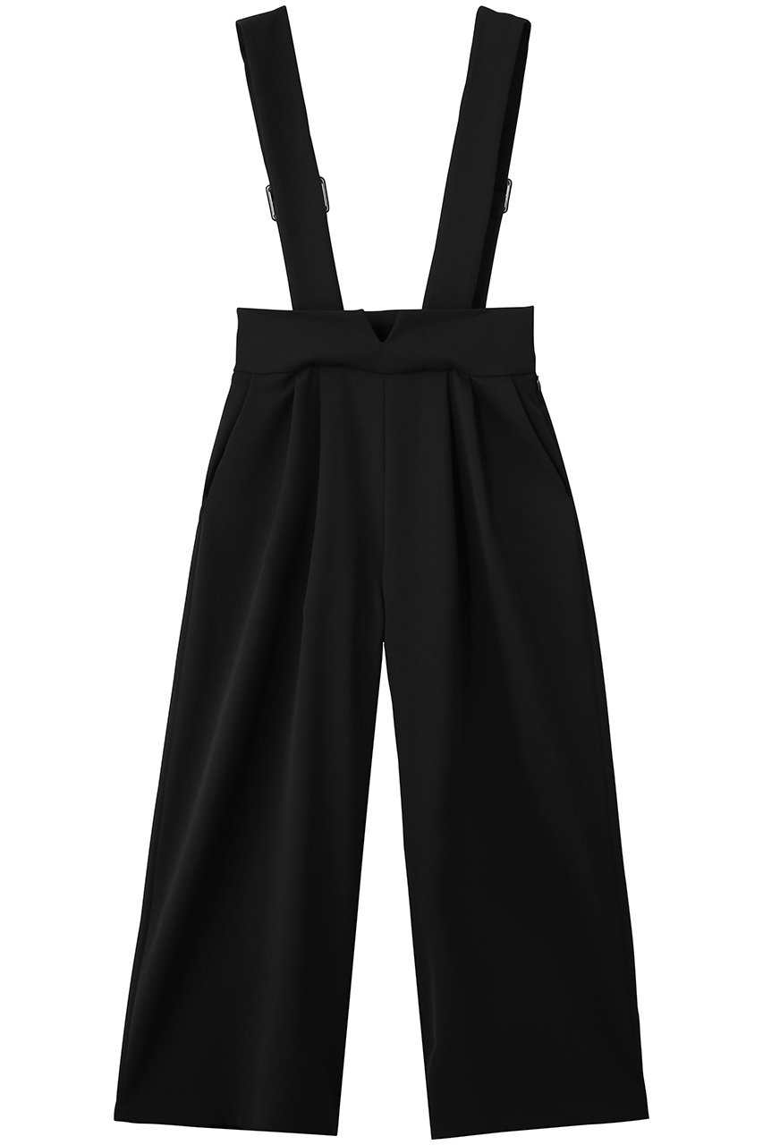 ランバン オン ブルー/LANVIN en Bleuのダブルクロスサスペンダーワイドパンツ(ブラック/3626405)