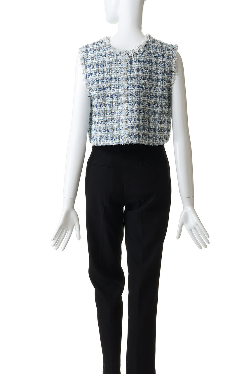 LANVIN en Bleu(ランバン オン ブルー)｜リボンヤーンツイードショート