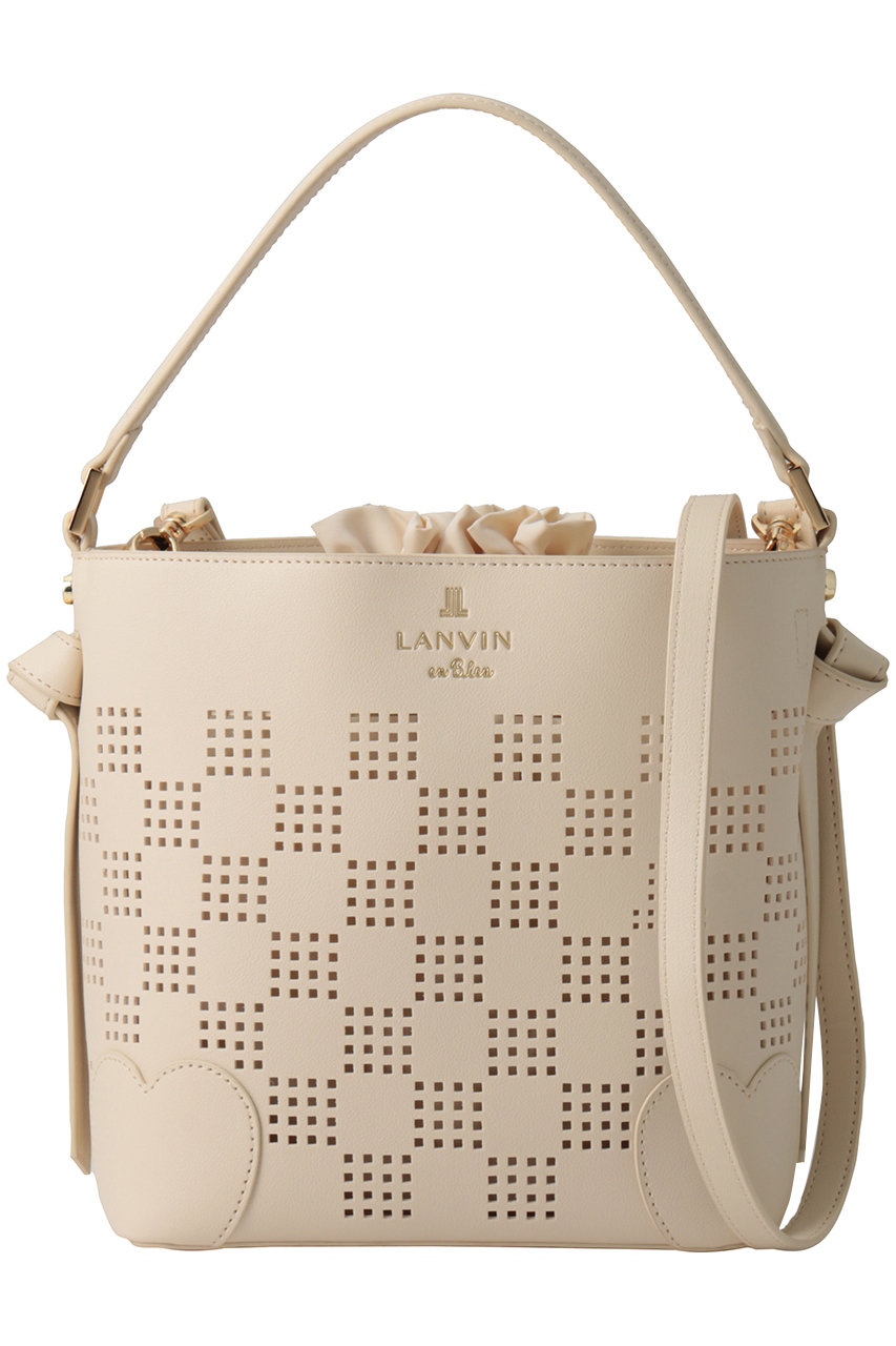 ランバン オン ブルー/LANVIN en Bleuのペルフォレ パンチングショルダーバッグ(オフ/3629012)