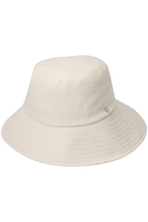 ランバン オン ブルー/LANVIN en Bleuのブライトツイードワイドブリムハット(140200/140201)