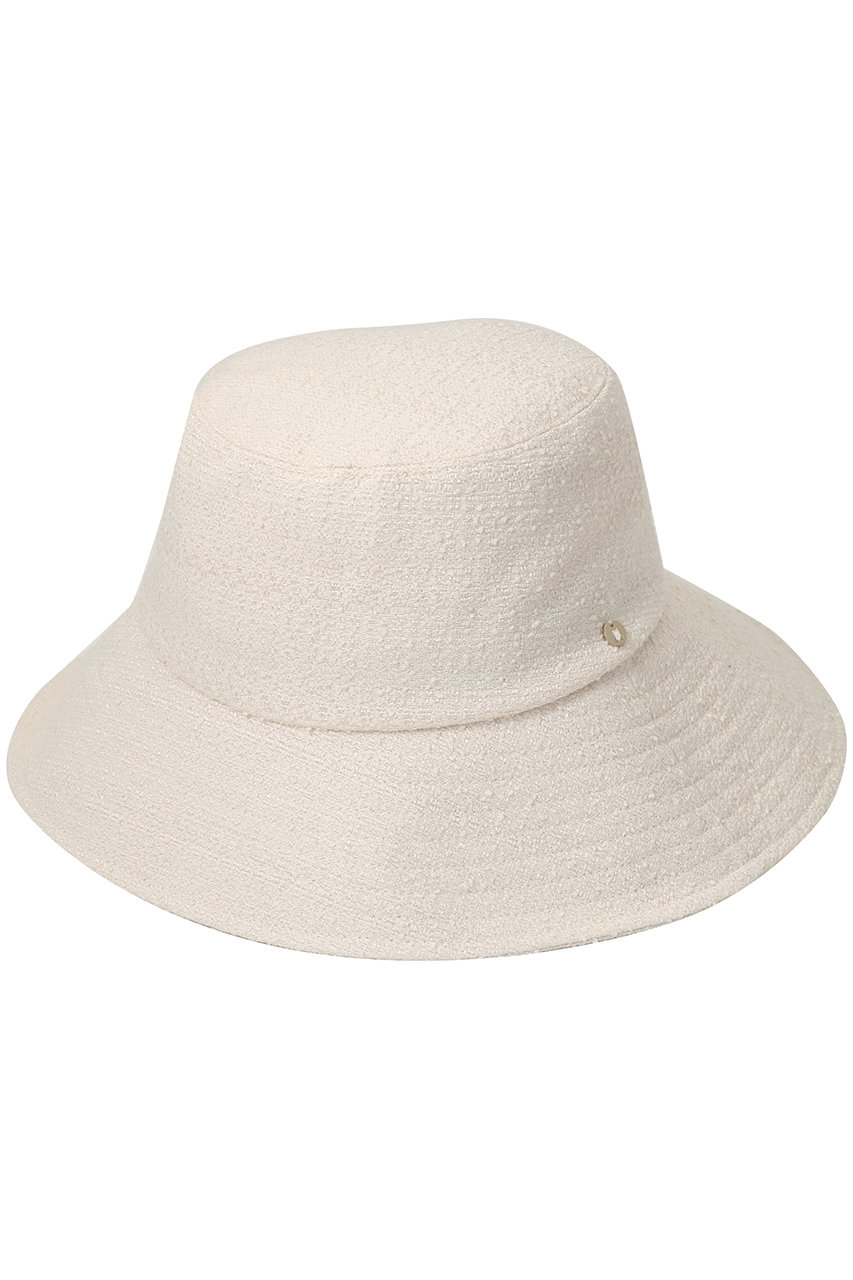 ランバン オン ブルー/LANVIN en Bleuのブライトツイードワイドブリムハット(オフ/3628040)