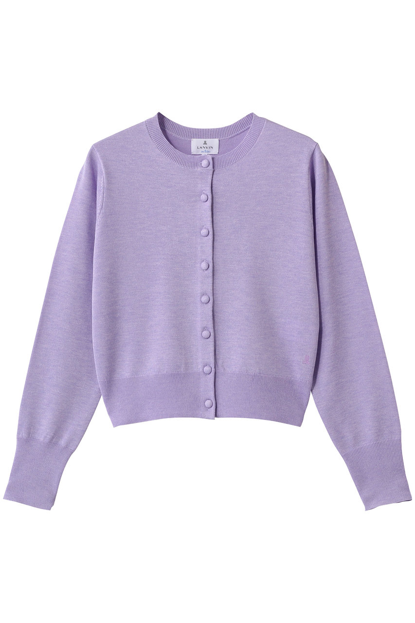 ランバン オン ブルー/LANVIN en Bleuのメニーボタンカーディガン(ライトパープル/3626806)