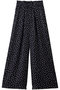Marina dotプリントワイドパンツ ランバン オン ブルー/LANVIN en Bleu ネイビー