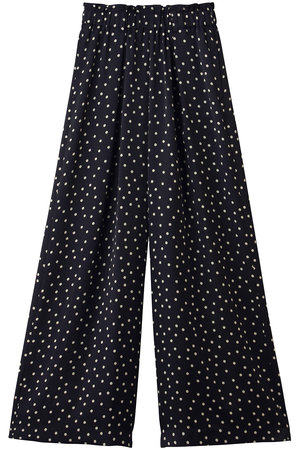 ランバン オン ブルー/LANVIN en BleuのMarina dotプリントワイドパンツ(110600/110601)