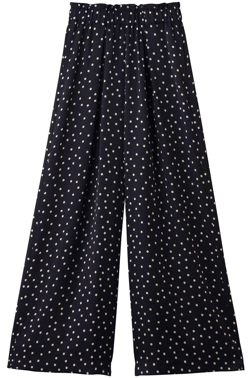 ランバン オン ブルー/LANVIN en BleuのMarina dotプリントワイドパンツ(ネイビー/3626406)