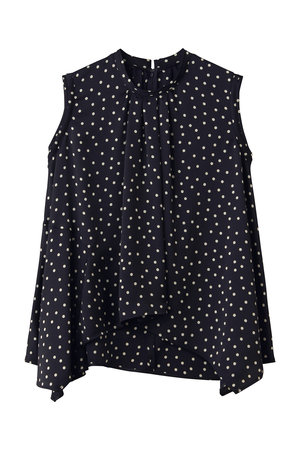 ランバン オン ブルー/LANVIN en BleuのMarina dot/Heartブラウス(110400/110401)