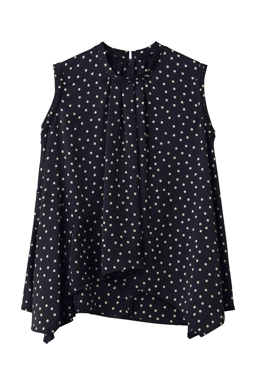 ランバン オン ブルー/LANVIN en BleuのMarina dot/Heartブラウス(ネイビー/3626608)