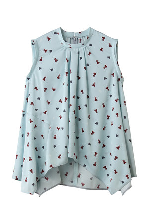 ランバン オン ブルー/LANVIN en BleuのMarina dot/Heartブラウス(110400/110401)