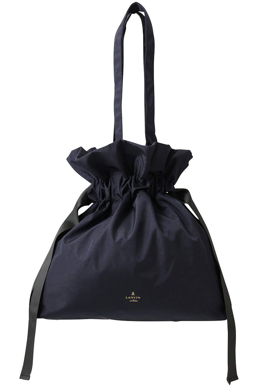 ランバン オン ブルー/LANVIN en Bleuのグログランギャザートートバッグ(ネイビー/3634008)