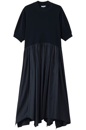 ランバン オン ブルー/LANVIN en Bleuのニットドッキングワンピース(110500/110503)