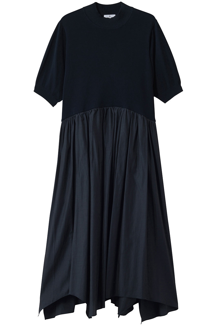 ランバン オン ブルー/LANVIN en Bleuのニットドッキングワンピース(ネイビー/3636312)