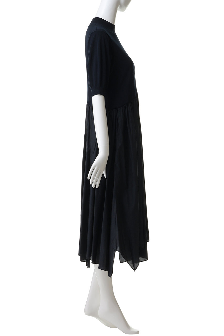 LANVIN en Bleu(ランバン オン ブルー)|ニットドッキングワンピース LANVIN en Bleu(ランバン オン ブルー)|ニットドッキングワンピース