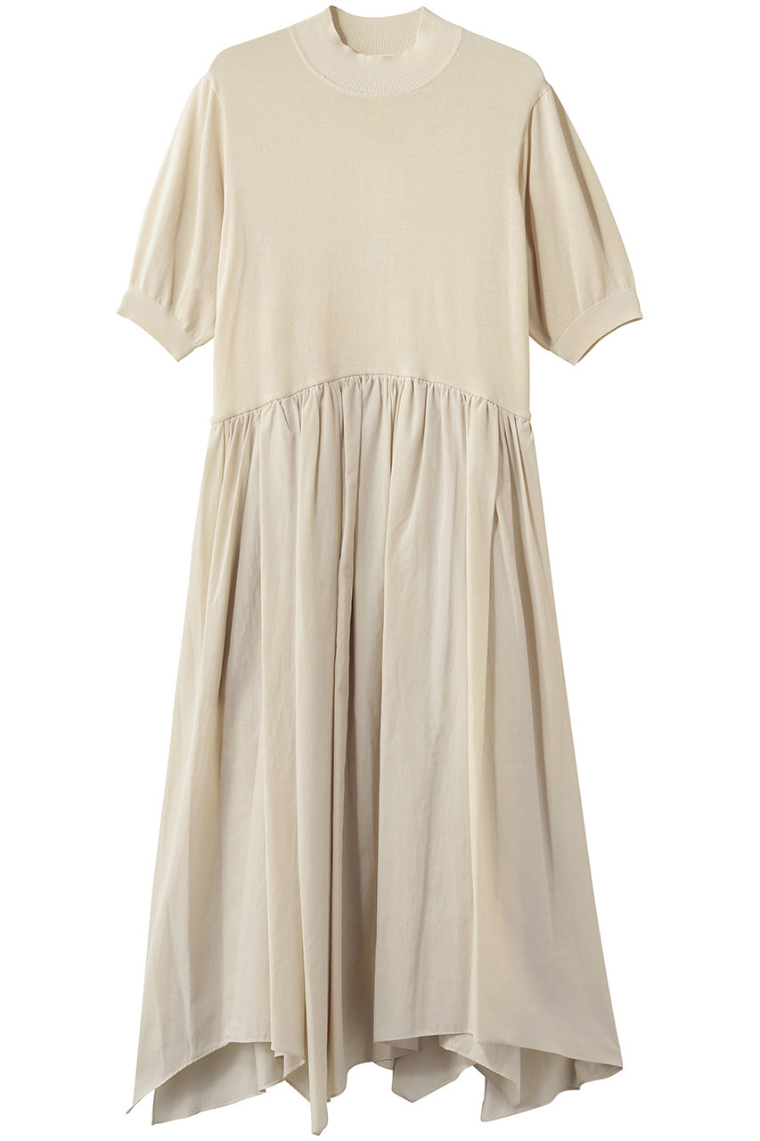 ランバン オン ブルー/LANVIN en Bleuのニットドッキングワンピース(オフ/3636312)