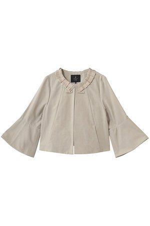 ランバン オン ブルー/LANVIN en Bleuのグログランノーカラージャケット(110800/110801)