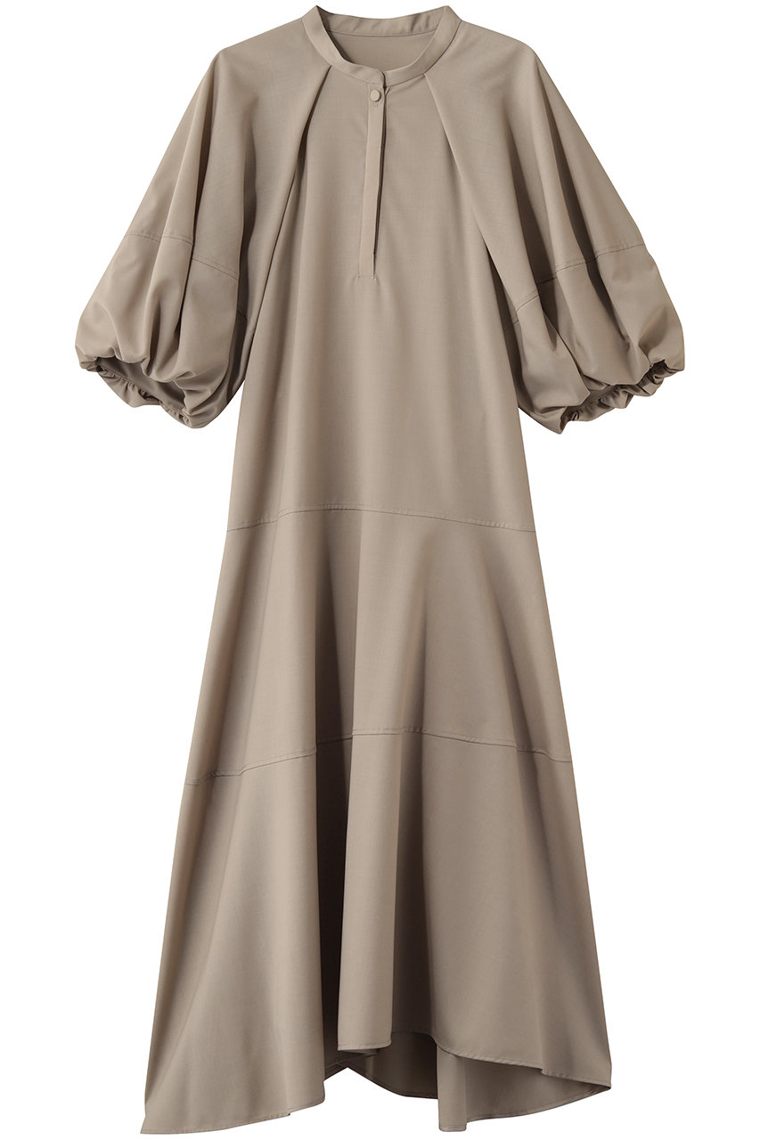 ランバン オン ブルー/LANVIN en Bleuのサマーウールバルーンスリーブワンピース(ベージュ/3636315)