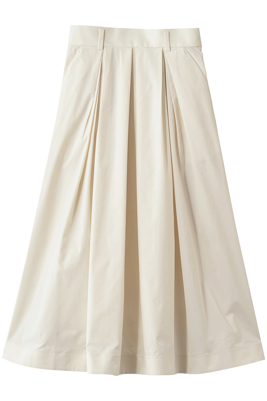 ランバン オン ブルー/LANVIN en Bleuのタフタタックフレアスカート(オフ/3636507)