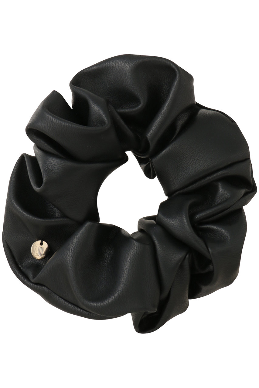 ランバン オン ブルー/LANVIN en Bleuのフェイクレザーボリュームシュシュ(ブラック/3636044)