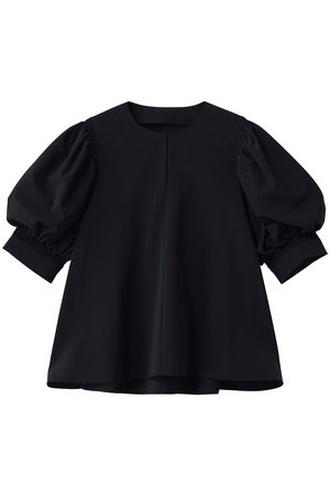 ランバン オン ブルー/LANVIN en Bleuのツイルギャザースリーブブラウス(110400/110402)