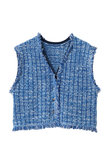 ニットツイードベスト