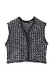 ニットツイードベスト