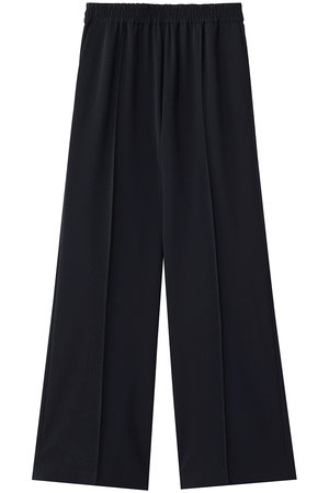 ランバン オン ブルー/LANVIN en Bleuのストレッチツイルフレアゴムパンツ(110600/110601)