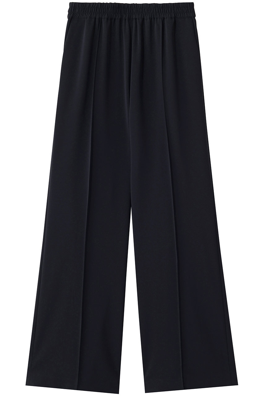 ランバン オン ブルー/LANVIN en Bleuのストレッチツイルフレアゴムパンツ(ネイビー/3636420)
