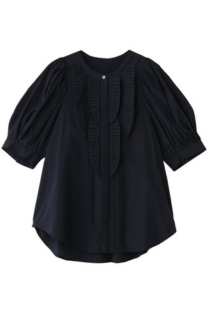 ランバン オン ブルー/LANVIN en Bleuのトリアセローンパフスリーブブラウス(110400/110402)