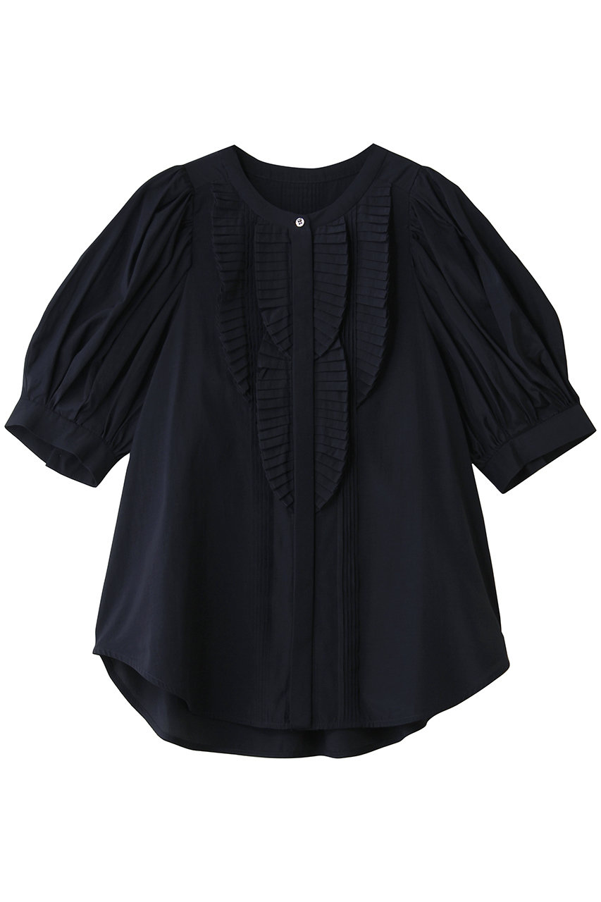 ランバン オン ブルー/LANVIN en Bleuのトリアセローンパフスリーブブラウス(ネイビー/3636606)