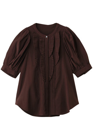 ランバン オン ブルー/LANVIN en Bleuのトリアセローンパフスリーブブラウス(110400/110402)