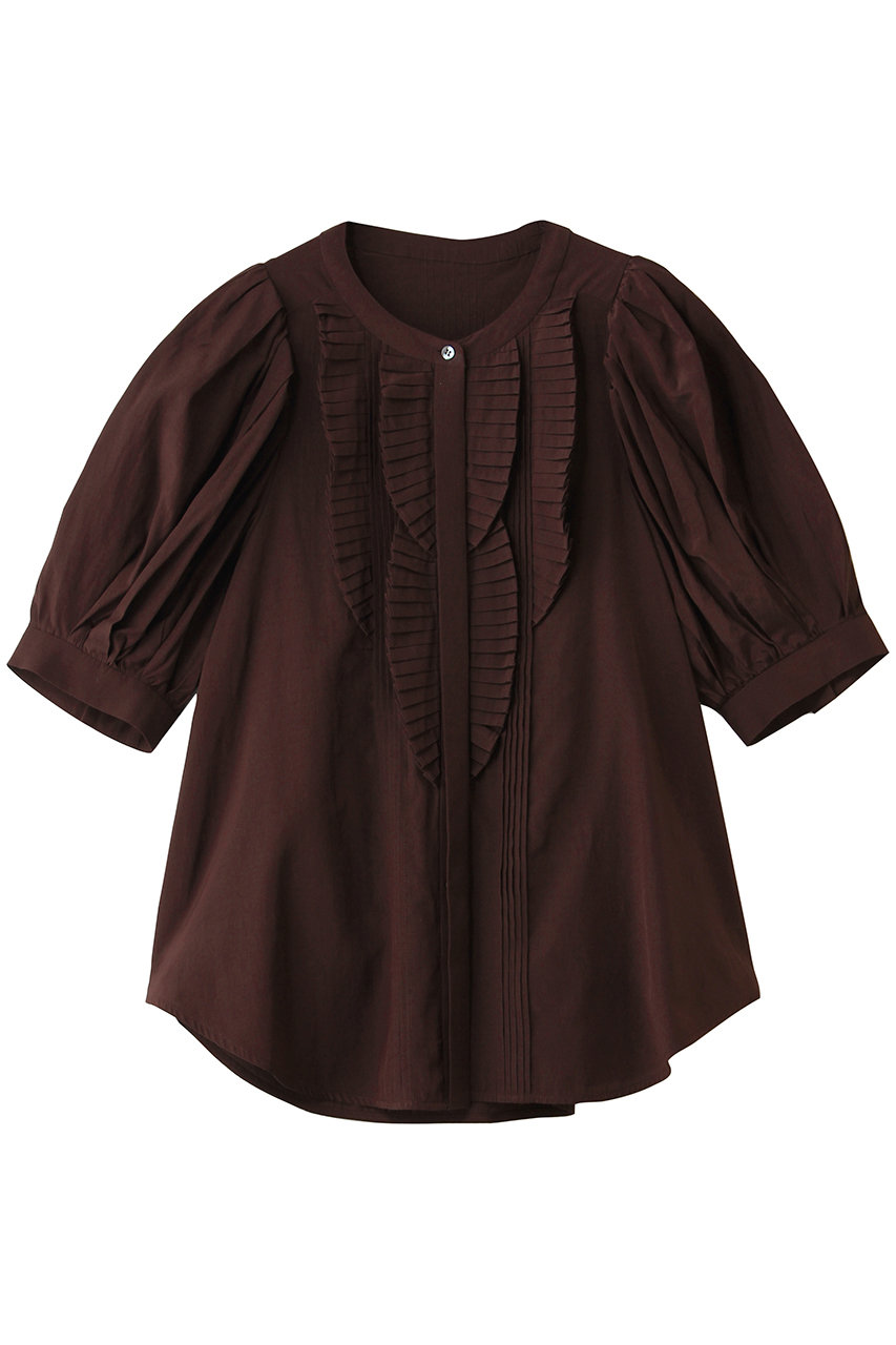 ランバン オン ブルー/LANVIN en Bleuのトリアセローンパフスリーブブラウス(ボルドー/3636606)