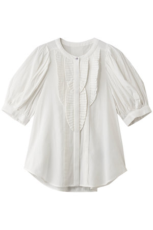 ランバン オン ブルー/LANVIN en Bleuのトリアセローンパフスリーブブラウス(110400/110402)