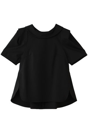 ランバン オン ブルー/LANVIN en Bleuのコットンコンプレッシャーロールカラーブラウス(110400/110402)