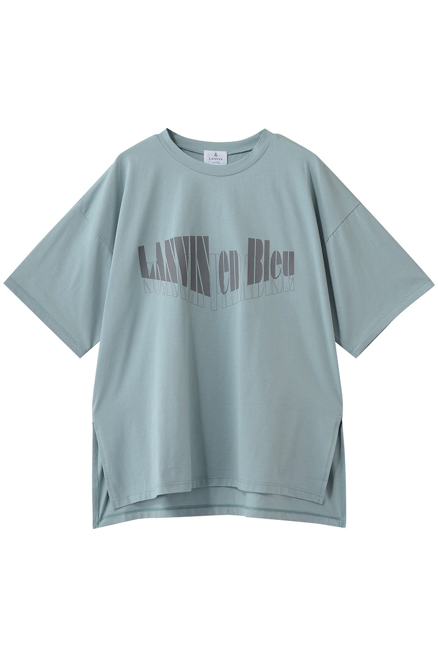 ランバン オン ブルー/LANVIN en BleuのSummer paradise ロゴＴシャツ(グリーン/3636706)