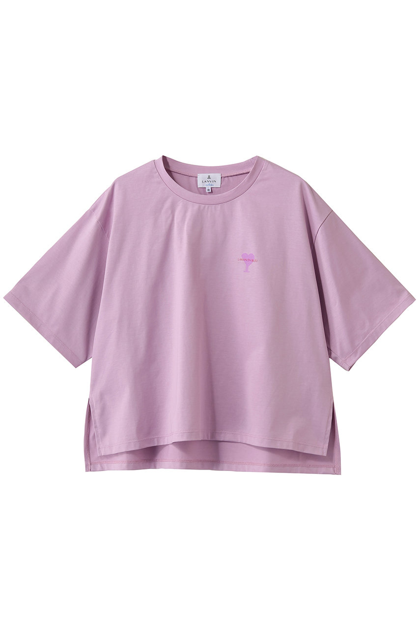 ランバン オン ブルー/LANVIN en BleuのワンポイントロゴＴシャツ(ピンクレッド/3636707)