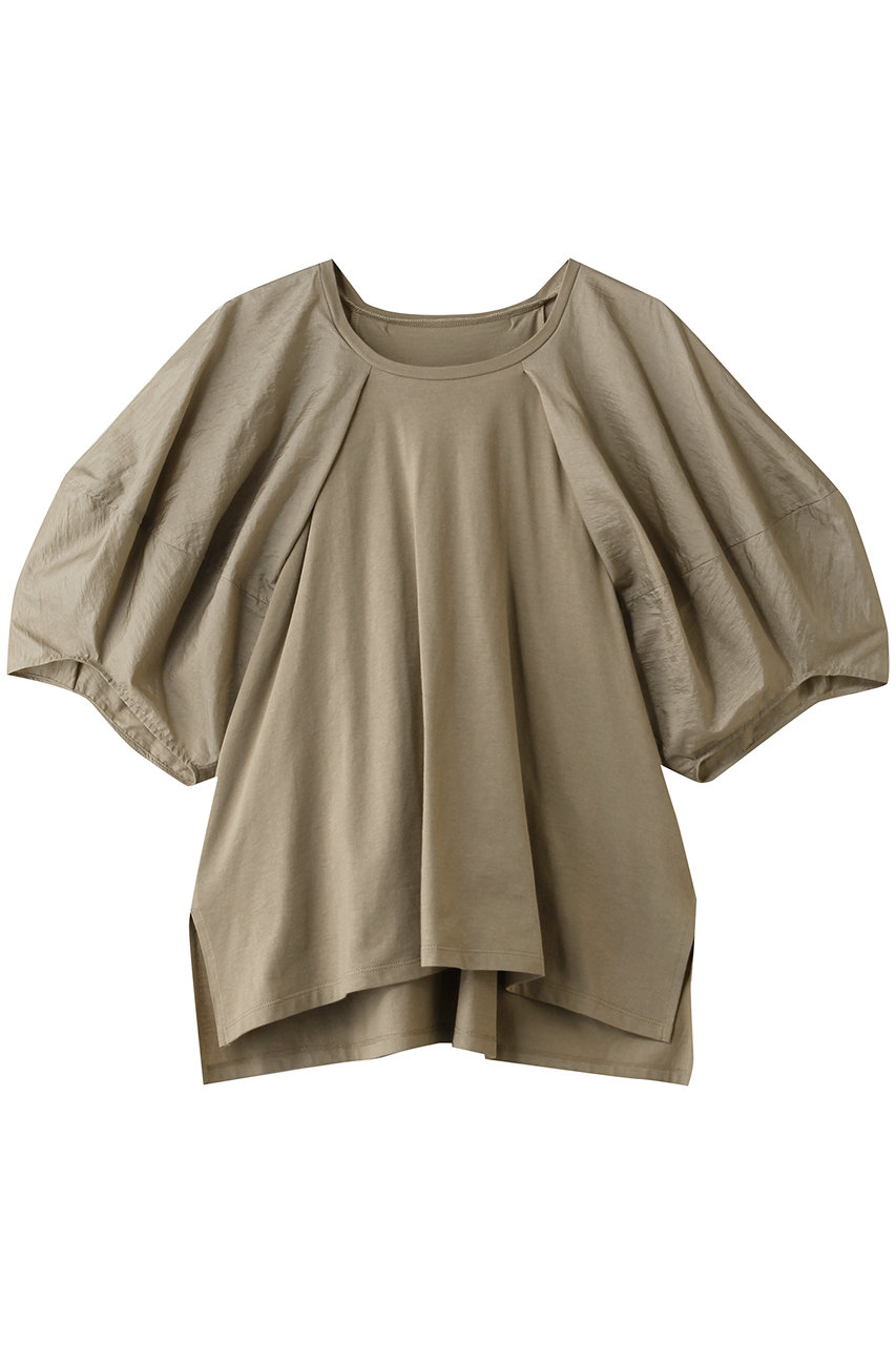 ランバン オン ブルー/LANVIN en Bleuのコクーンスリーブコンビカットソー(ベージュ/3636715)