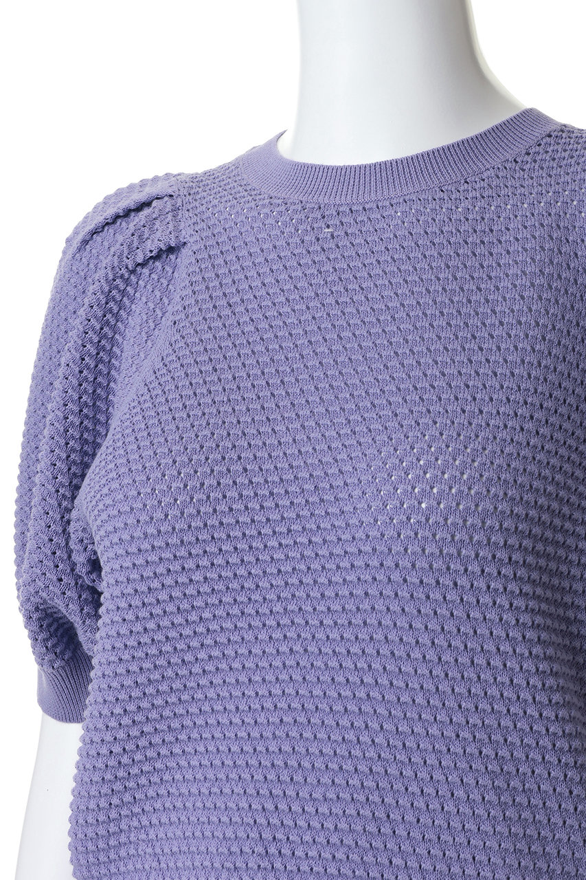 LANVIN en Bleu(ランバン オン ブルー)｜アイレットパフスリーブニット