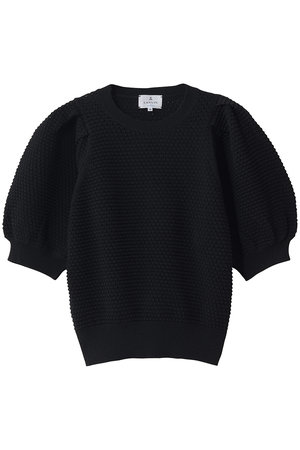 ランバン オン ブルー/LANVIN en Bleuのアイレットパフスリーブニット(110300/110301)