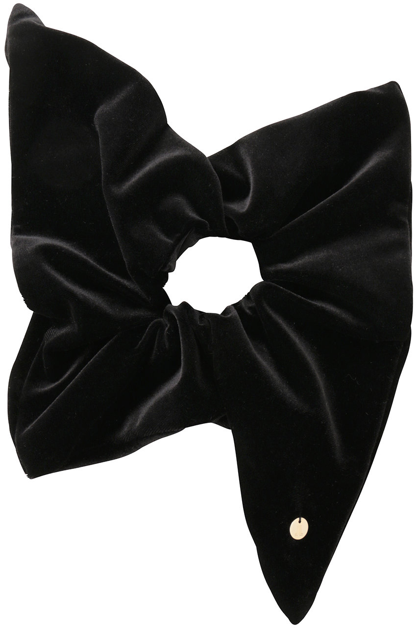 LANVIN en Bleu ベロアスクエアシュシュ (ブラック, F) ランバン オン ブルー ELLE SHOP