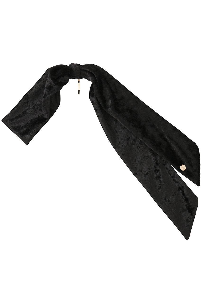 ランバン オン ブルー/LANVIN en Bleuのベロアリボンヘアカフ(ブラック/3646046)