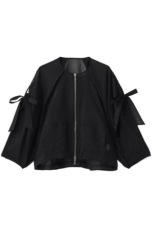 ランバン オン ブルー/LANVIN en Bleuのショルダーリボンシアーブルゾン(110800/110802)