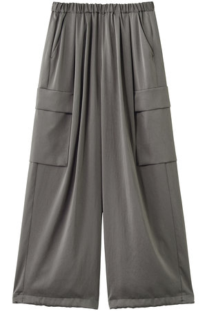 ランバン オン ブルー/LANVIN en Bleuのヴィンテージサテンカーゴパンツ(110600/110605)