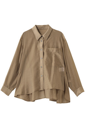 ランバン オン ブルー/LANVIN en Bleuのセミシアーフレアシャツ(110400/110403)