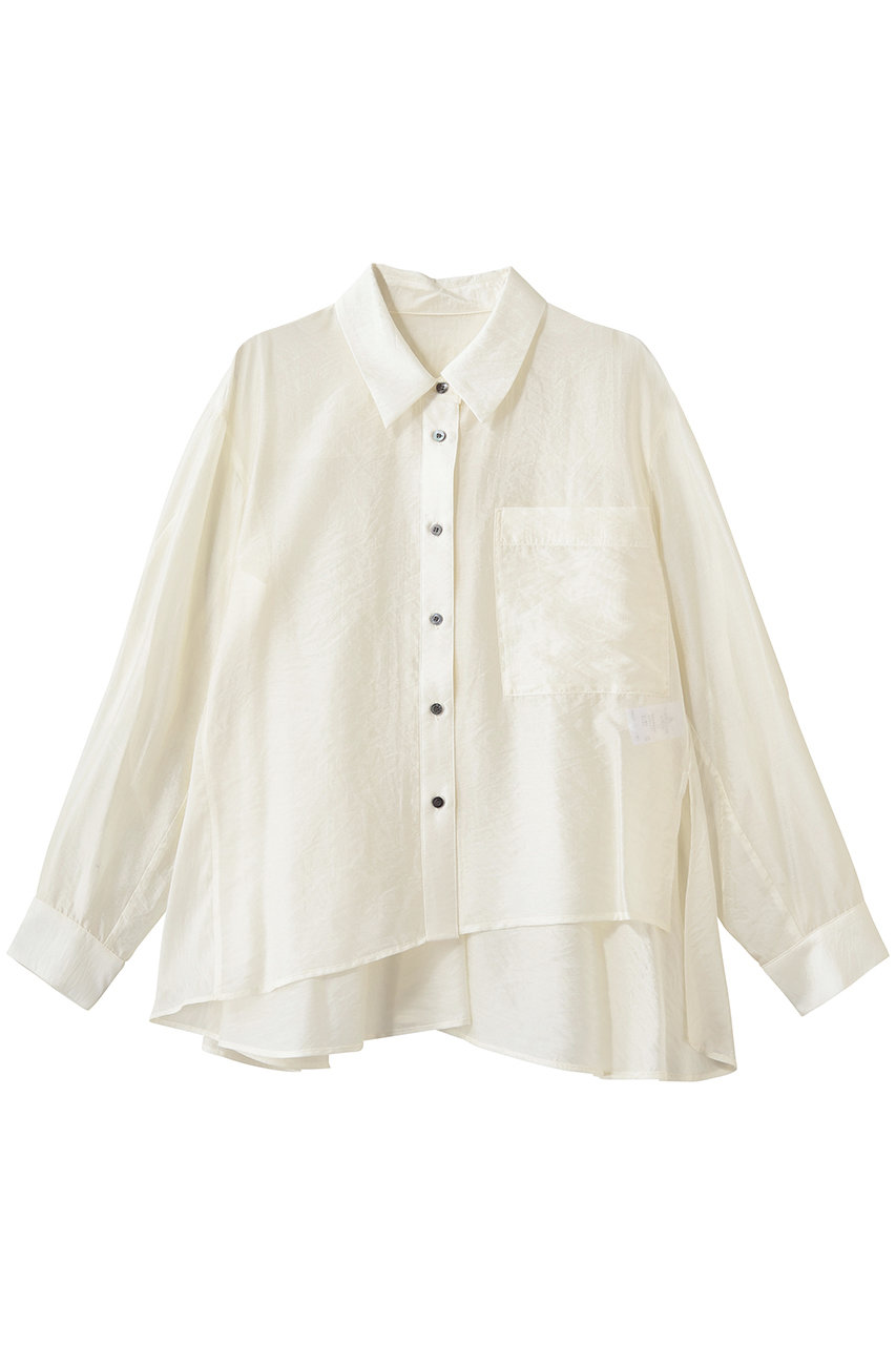 ランバン オン ブルー/LANVIN en Bleuのセミシアーフレアシャツ(オフ/3646625)